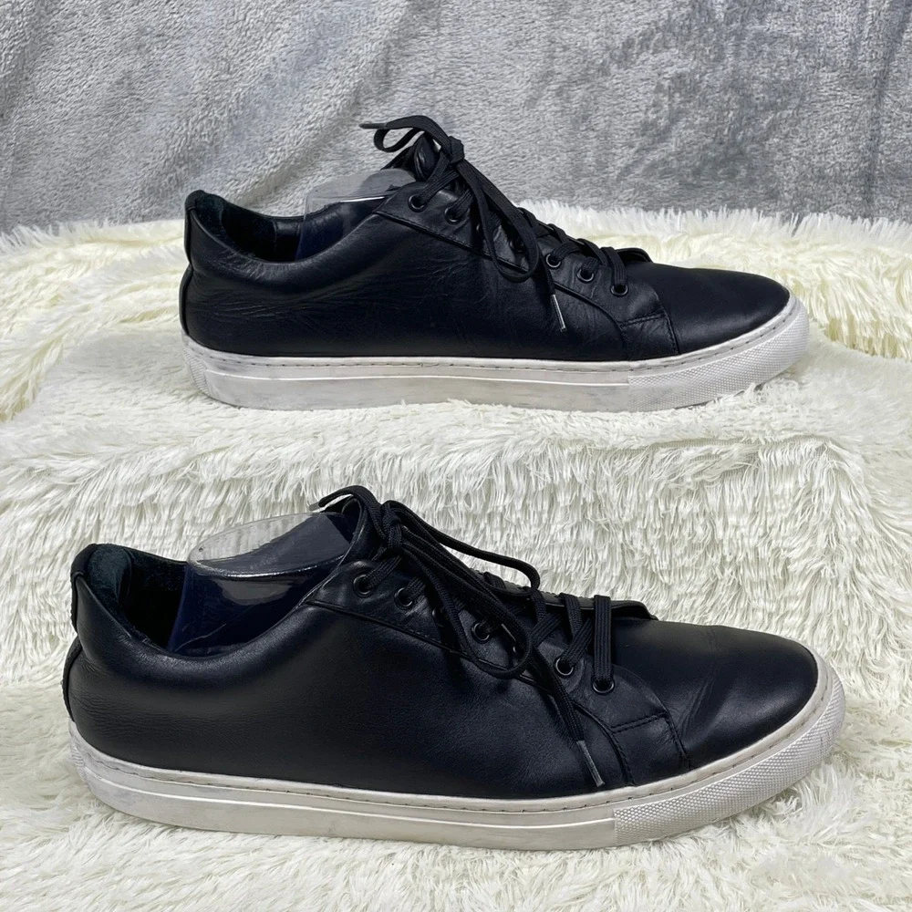 Thursday Boot Co Premier Low Top Mens 13 Black Leather Sneakers Excellent
